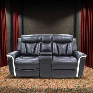 Luxury European Leather <b>Sofa</b> Set Living Room Recliner Extendable Sectional <b>Sofa</b> Electric Reclining Chesterfield Design - Product Image 4