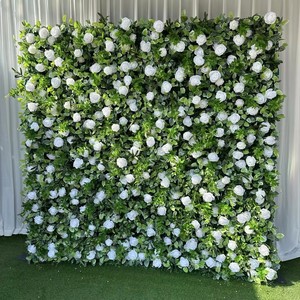 Vibrant Multi Tone Silk Flower <b>Wall</b> <b>Panel</b> For Bridal Shower Salon And Photography Layout - Product Image 4
