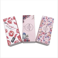 Boîte d'emballage de rouge à lèvres personnalisée en gros avec impression UV couleur, boîte cadeau en papier à tiroir pour cosmétiques de beauté