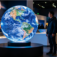 Écran LED sphérique personnalisé P2.5 2026, 360° °   Affichage numérique LED rond pour les expositions, les événements et la publicité