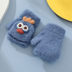 Venta al por mayor medio dedo niños guantes al aire libre invierno dibujos animados <span class=keywords><strong>Animal</strong></span> tejido bebé mitones - Product Image 6