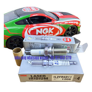 หัวเทียนอิริเดียมเลเซอร์แท้ NGK 1208 ILZFR6D11ติดฉลากกันแบคทีเรียสำหรับ0242236510 12120032137 BMW 325 - Product Image 1