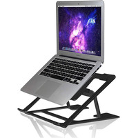 Harga Pabrik Stand Laptop Aluminium 4mm 6 Tingkat Ketinggian Dapat Disesuaikan Penyangga Notebook Desktop Lipat Dudukan Komputer Custom