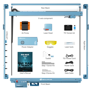 Graveur laser SCULPFUN S40 Max 40W haute précision, prend en charge le papier, le caoutchouc, le MDF, machine de <span class=keywords><strong>gravure</strong></span> à diode pour découpe de bois DIY - Product Image 6