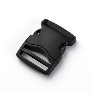 Hebilla de plástico negra de 20mm ajustable para mochila, riñonera, cinturón de equipaje, pieza J1067-20 - Product Image 2