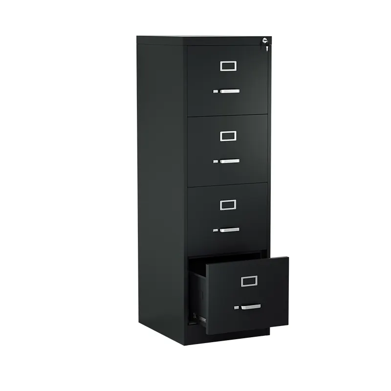 Classeur vertical de stockage en métal d'armoire de 4 tiroirs de bureau pour la maison et le bureau