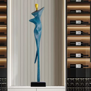 Scultura d'Arte Astratta 95X18X16CM, Decorazioni per Casa, Soggiorno, Ingresso, Foyer, Elementi d'Arredo da Terra - Product Image 3