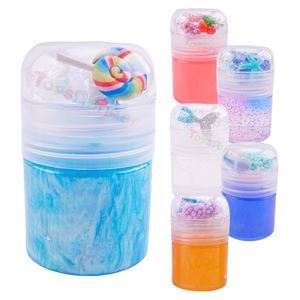 Slime sensoriel doux à séchage à l'air, lumineux, transparent, avec moules, jouets pour enfants, grand format, slime médical pour adultes et enfants - Product Image 1