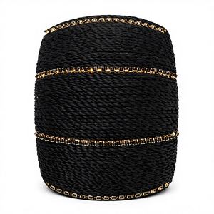 Bracelets Manchette Faits Main Tendance Style Bohème Jaune pour Femme, en Corne Naturelle Élastique, Élégants et Fantaisie pour Mariage et Anniversaire - Product Image 1