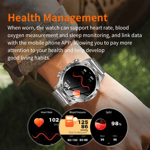 Montre connectée AK92, écran IPS 1,53 pouces, appels Bluetooth, boussole, lampe de poche, étanche IP68, batterie 800 mAh, moniteur de santé, montre connectée <span class=keywords><strong>sport</strong></span> pour homme - Product Image 5