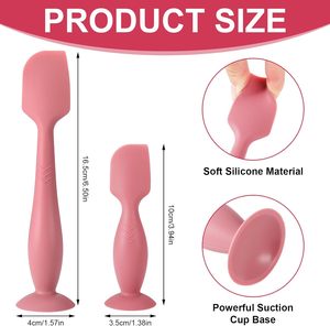 Nuovo prodotto per bambini spatola per pannolini per bambini in Silicone morbido applicatore spazzola testa con Base di aspirazione con Logo personalizzato - Product Image 5