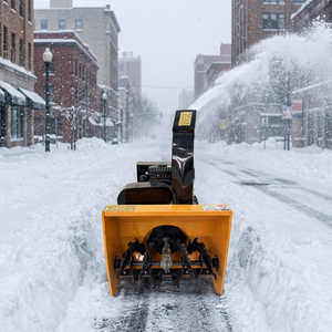 آلة إزالة الثلوج من الطرق للمهندسون البلديين، نافخ ثلج أوتوماتيكي متعدد الوظائف يعمل بالبنزين مع تحكم عن بعد - Product Image 2