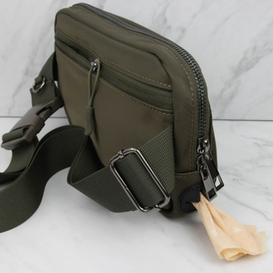 Riñonera <span class=keywords><strong>de</strong></span> nailon verde para perros, bolsa cruzada para premios, cinturón <span class=keywords><strong>de</strong></span> entrenamiento personalizado con <span class=keywords><strong>bolsillo</strong></span> oculto para botella <span class=keywords><strong>de</strong></span> agua, bolsa para pasear perros - Product Image 3