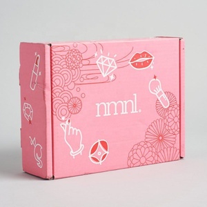 Cheap 6x6x2 Heavy Duty Corrugated Shipping Box Customised Big Mailer Gift Jewelry Boxes Pink Mail Packaging for Child Shoes