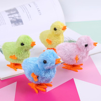 Jouet à remonter en peluche en forme de poulet mignon pour enfants avec fonction de saut, jouet pour bébé
