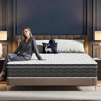 Matelas en mousse à mémoire de forme 100% (4 couches) taille King Size, vente en gros directe usine, disponible en 140x190 et 160x200 cm, OEM ODM pour commandes résidentielles et hôtelières