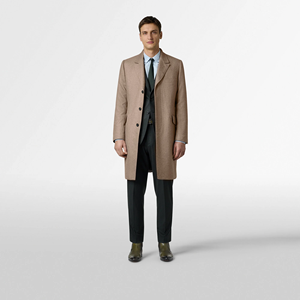 Cappotti invernali lunghi da <span class=keywords><strong>uomo</strong></span> economici soprabito stile Slim giacche Casual <span class=keywords><strong>in</strong></span> seta <span class=keywords><strong>Cashmere</strong></span> con decorazione <span class=keywords><strong>in</strong></span> pelliccia più opzioni di dimensioni disponibili - Product Image 2