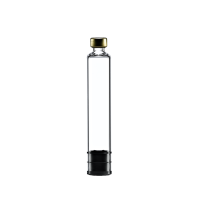 Flacon en verre biodégradable, stérile, transparent, emballé individuellement, 3 ml, avec bouchon en aluminium et bouchon en caoutchouc