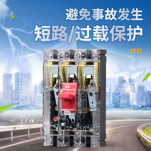 DZ20Y-225แม่เหล็กความร้อน380V เคสใสตัดวงจร400A 3P - Product Image 5