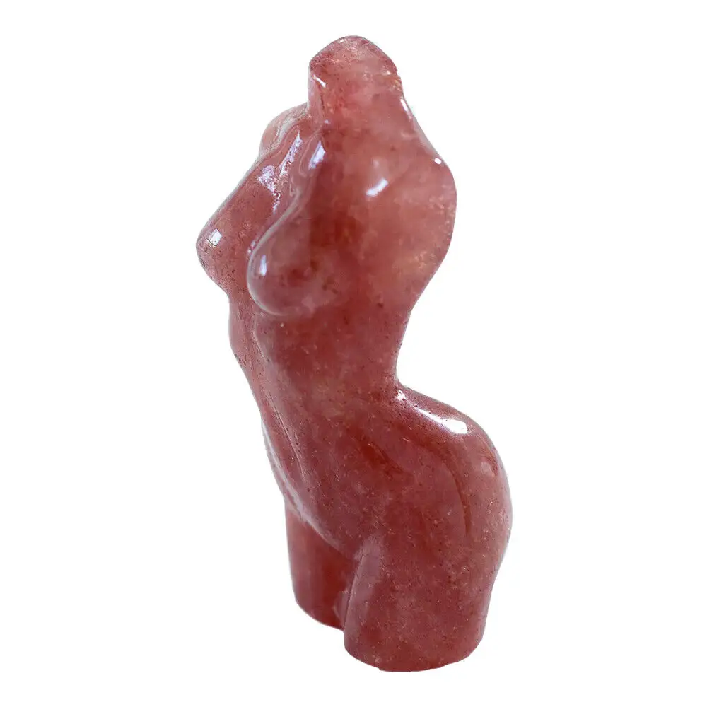 Hot Sale Natural Crystal Caving Mannequins Female Body 4 Inches Crystal Statue Crystal Ornament for Spiritual Product