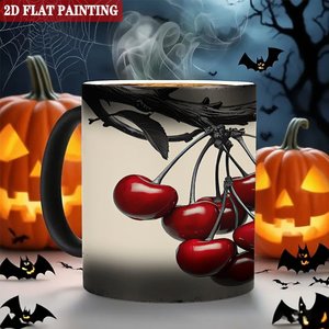 Heat Sensitive Mug 11oz Frosted Black <b>Ceramic</b> Sublimation Blank <b>Cup</b> - Product Image 6