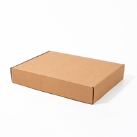Boîte d'expédition en papier kraft personnalisée pour vêtements, avec bande de déchirement, boîte d'emballage de transport extra-résistante