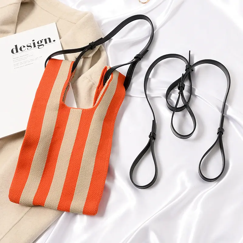 High Density Pu Electroplated Decompression Shoulder Belt Knitting Bag Strap Accessories Shoulder Strap Crossbody Bag Strap