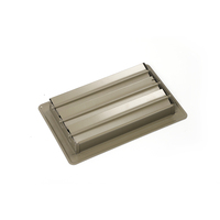 Grille de retour d'air moderne carrée en aluminium et acier thermolaqué durable pour système de climatisation, extérieur, salon, entrepôt, atelier, usine
