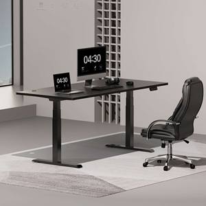 Hiện đại nhà văn phòng đồ nội thất Chiều cao có thể điều chỉnh thông minh Ergonomic trắng nhỏ điện động cơ kép máy tính nghiên cứu bảng đứng bàn - Product Image 3