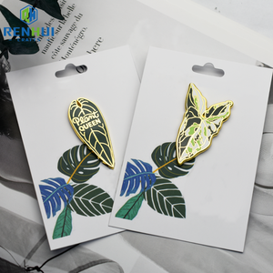 Custom Made Cute <span class=keywords><strong>Leaf</strong></span> Metall Anstecknadeln Herstellung <span class=keywords><strong>Pin</strong></span> Custom ized Soft Emaille <span class=keywords><strong>Pin</strong></span> für Kleidung Dekoration - Product Image 4