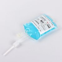 Sac de sang d'Halloween Nicro à double tube 350 ml, pochette à boisson, jus concentré, pack énergétique, accessoires de vampire, sac en PVC, fournitures de fête