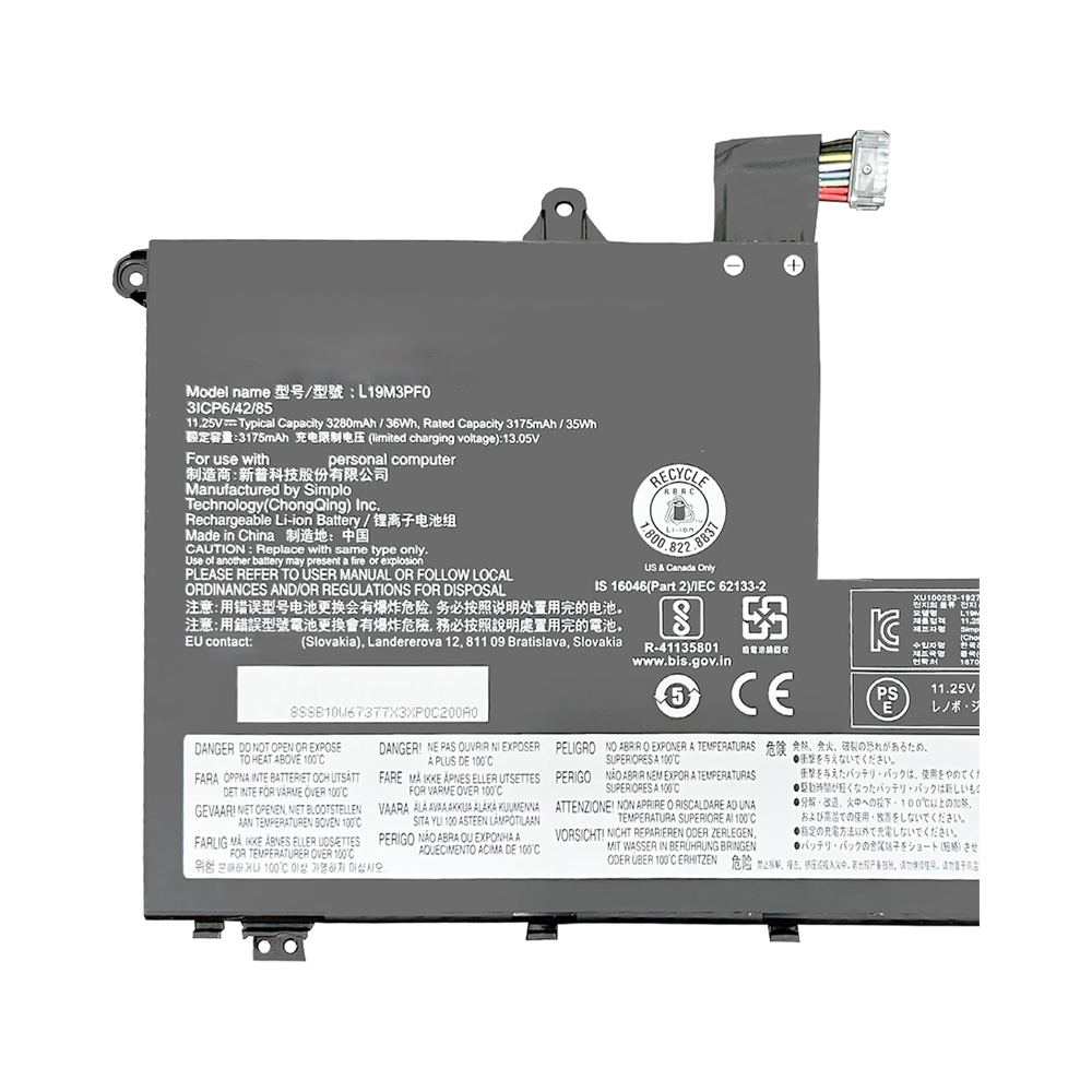 Pin Dành Cho Laptop LENOVO THINKBOOK 14-IML 14-IIL 15-IIL 45W L19C3PF1 L19m3pf1 L19m3pf9 Zin New I.338295880