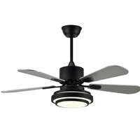 Ventilador de techo moderno Breezelux de 36 pulgadas, luz LED, 4 aspas, Motor de cobre 100%, Control remoto de alta velocidad, baño de diseño tradicional