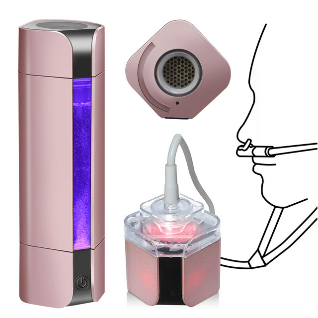 Portable Hydrogen Generator Inhalation Machine with SPE Technology New Hydrogen Water Bottle