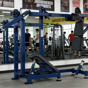 เครื่องออกกำลังกาย GLSFitness รุ่น Commercial Super Pendulum <span class=keywords><strong>Squat</strong></span> (Pendulum-X) - เครื่องฝึกกล้ามเนื้อขาแบบใช้แผ่นน้ำหนัก สำหรับนักกีฬาและการฟื้นฟูสมรรถภาพ - Product Image 1