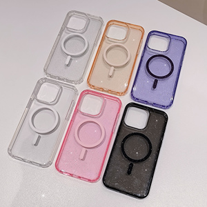 Custodia Trasparente Anti-Ingiallimento con Glitter e Magnete N52 per <span class=keywords><strong>iPhone</strong></span> 17 <span class=keywords><strong>Pro</strong></span>, Cover Spessa in TPU+PC per <span class=keywords><strong>iPhone</strong></span> 16 15 <span class=keywords><strong>14</strong></span> 13 12 <span class=keywords><strong>Pro</strong></span> Max - Product Image 2