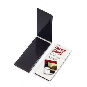 Marque-page magnétique double face personnalisable, créatif, simple et exquis, avec impression dorée promotionnelle - Product Image 2