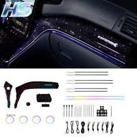 Lumière ambiante de voiture en acrylique, symphonie de 64 couleurs, éclairage ambiant universel pour Toyota Alphard AH20 2008-2015, lampe intérieure