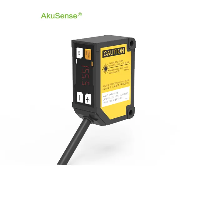 Yeni ve kökeni afiş Akusense deplasman sensörü RS485 lazer mesafe sensörü fiyat aralığı 50-150mm