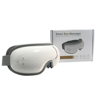 Masseur oculaire électrique à 4 modes de fonctionnement, compression d'air, compresse chaude, fonction musicale, batterie 1500 mAh, 90 minutes d'autonomie