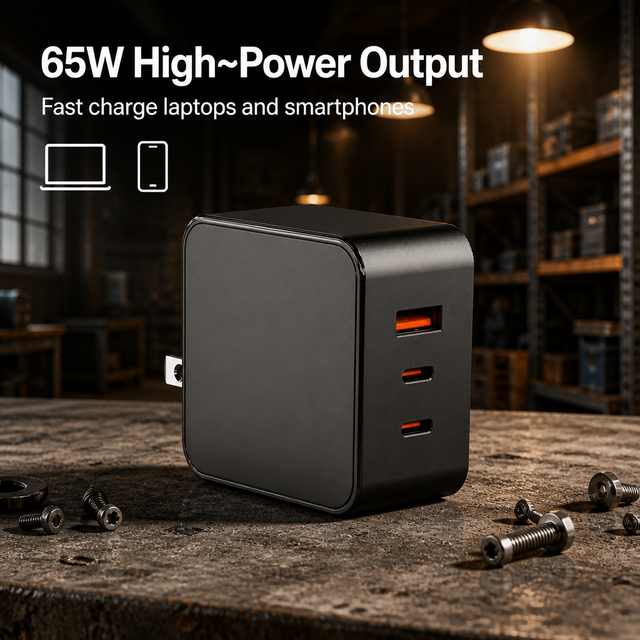 Hot Sale US Plug  FCC PD 65Watt GaN PD 65W Fast Charger Wall Charging for iPhone for Xiaomi for Huawei OPPO VIVO Mobile