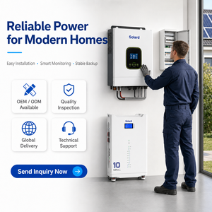 Onduleur solaire hybride Solard 6,2 kW 6200 W à onde sinusoïdale pure 48 V 51,2 V 230 V monophasé avec chargeur MPPT - Product Image 6