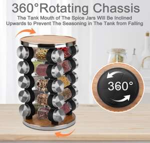 Pengatur rak bumbu-pengatur bumbu corong silikon dan pena tanda untuk Kabinet - Product Image 2