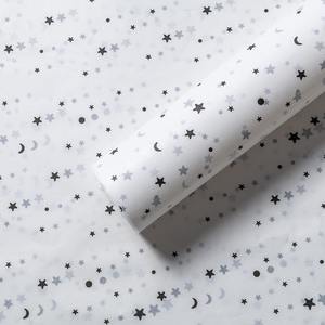 Papel de Envolver Hecho a Mano, Biodegradable, Reciclable, con Diseño de Estrellas y Flores, 6 Colores, en Oferta - Product Image 6