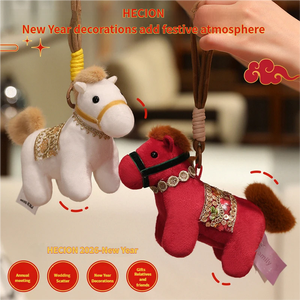 HECION Fu <span class=keywords><strong>Lu</strong></span> Horse Nouvelle Peluche Figurine Décoration du Festival du Printemps 2026 Cadeau du Nouvel An pour la Décoration Intérieure et la Création d'Ambiance - Product Image 3