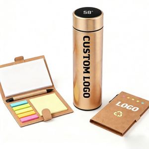 Gourde isotherme intelligente à LED avec affichage de température, en acier inoxydable, avec logo personnalisé et infuseur à thé, idéale pour cadeau promotionnel d'entreprise - Product Image 1