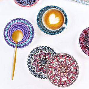 Sous-verres ronds en céramique personnalisés en gros, style européen, design personnalisé pour une utilisation promotionnelle - Product Image 4