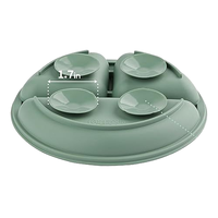 Ensemble de salle à manger moderne pour enfants-Assiettes à repas en silicone de qualité alimentaire, motif de dessin animé écologique, ventouses, bols complémentaires
