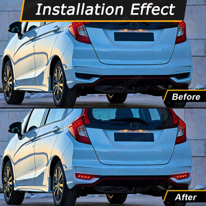 Feux arrière LED à prix d'usine, réflecteurs de pare-chocs arrière, feux arrière pour Honda Fit/<span class=keywords><strong>Jazz</strong></span> 2018, installation facile, 12V - Product Image 3