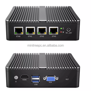 4LAN <span class=keywords><strong>Mini</strong></span> <span class=keywords><strong>PC</strong></span> Celeron j4125 N2840 J1900 j5005 lõi kép 2xddr4 mSATA SSD Intel i211 Lan AES-NI pfsense Linux Máy tính để bàn - Product Image 1